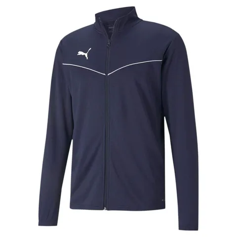 PUMA teamRISE Training Poly Jacket, Giacca sportiva Uomo, Peacoat/White, S