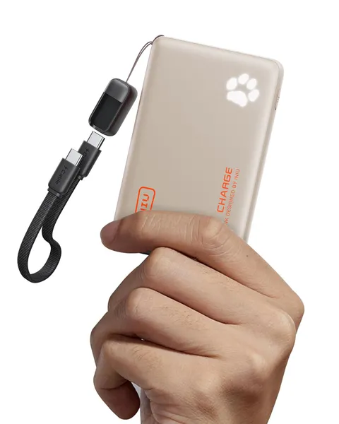 INIU Power Bank, Piccolo 45W Ricarica Rapida 10000mAh Powerbank con Cavo USB C