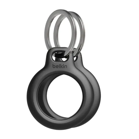 Belkin Portachiavi per Apple AirTag (2 pezzi), Custodia con Anello Porta per AirTag