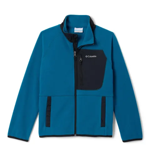 Columbia Youth Fast Trek 5 Full Zip, giacca in pile con zip intera, blu fenice blu/nero, M