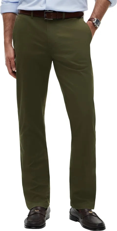 Tommy Hilfiger Core Denton Essential Twill Mw0Mw40262, Pantaloni Chino, Uomo, Verde (Dark