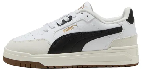 PUMA Shuffle Downtown Lo OG JR Sneaker, White Black-Vapor Gray, 3.5 UK, Puma White PUMA