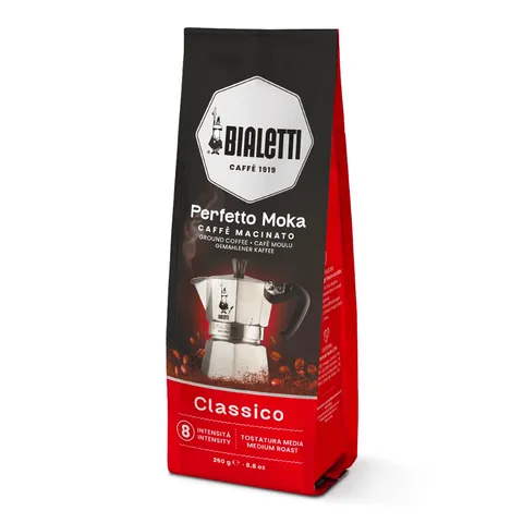 Bialetti Perfetto Moka Caffè Macinato, Classico - 1 x 250 gr