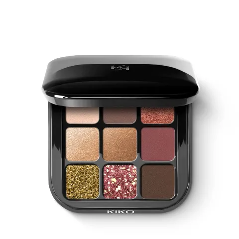KIKO Milano Glamour Multi Finish Eyeshadow Palette 03 | Palette Con 9 Ombretti Dai