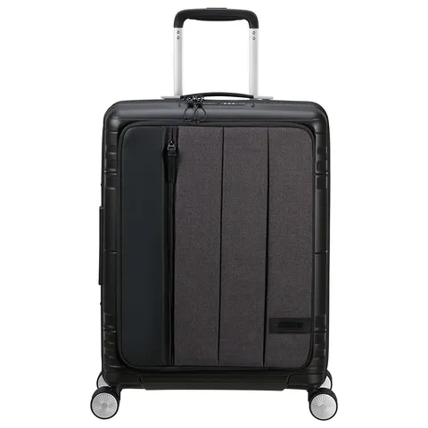 American Tourister Hello Cabin - Spinner S, 55 cm, 39/45 L, Grey Melange