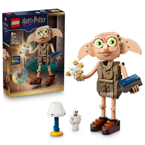 LEGO Harry Potter 2 in 1 Dobby l'Elfo Libero Giocattolo - Modello Trasformabile in