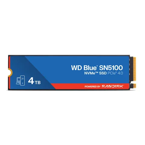 WD Blue SN5100 NVMe SSD 4TB (Fino a 6.900MB/s velocità di lettura, M.2 2280, PCIe Gen