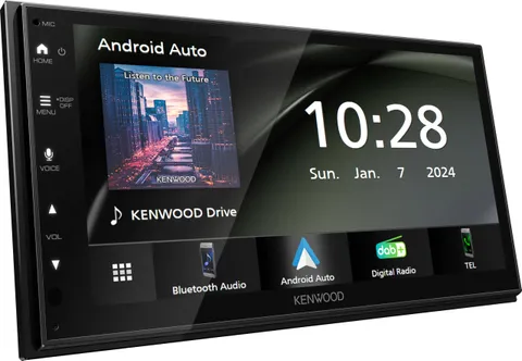 Kenwood DMX5023DABS - 17,3 cm Wsvga (1024 x 600px) Moniceiver con DAB+/FM, CarPlay