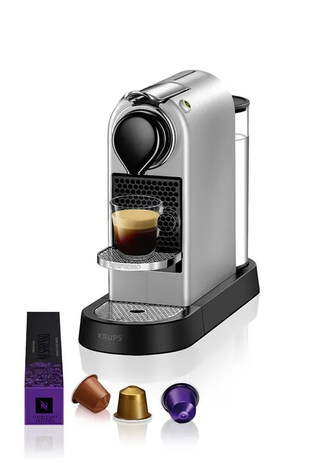 Krups Nespresso Citiz, Sistema a Capsule, Argento, XN741B
