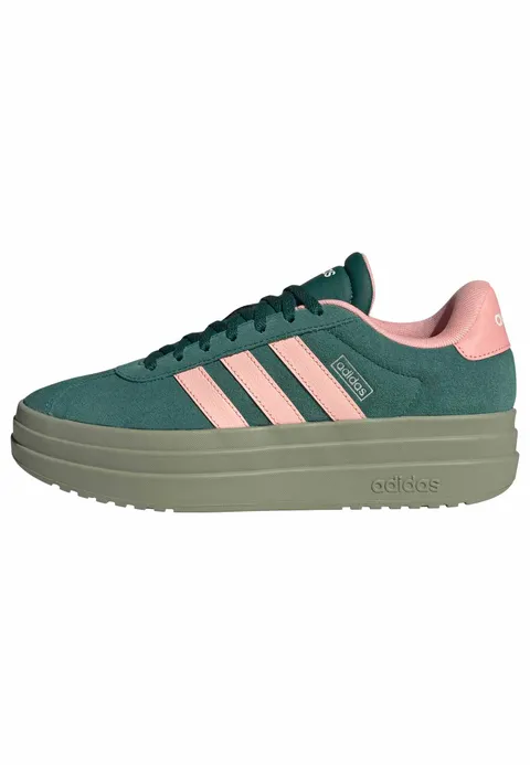 adidas Donna VL Court Bold Shoes, Collegiate Green/Haze Coral/Semi Frozen Turbo, 42 EU