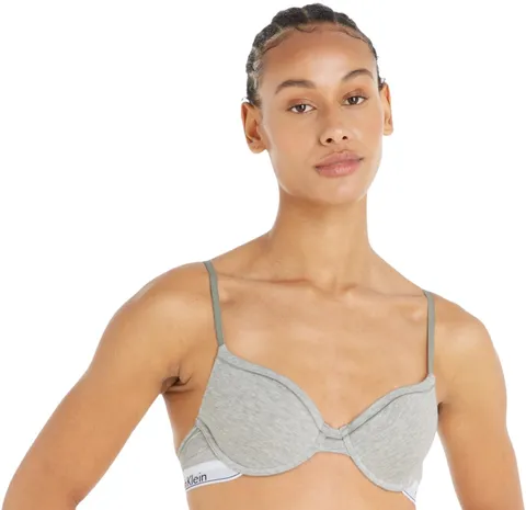 Calvin Klein Modern T Shirt Bra 0000F3784E, Reggiseni sagomati Donna, Grigio (Grey
