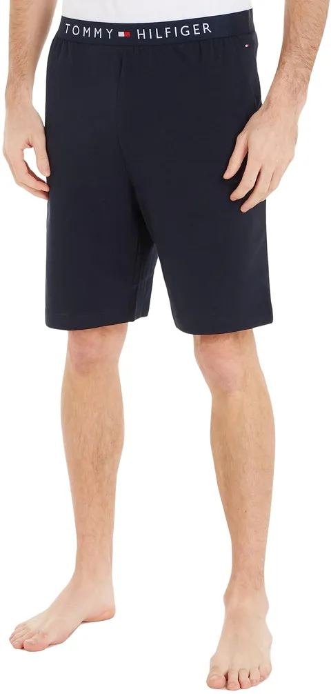 Tommy Hilfiger Uomo Pantaloncini in Felpa Jersey Short Corti, Blu (Desert Sky), XL