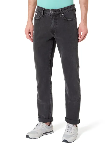 Calvin Klein Jeans da Uomo Slim CK Essential Black LV04RF758G, Nero (CK Essential Black)
