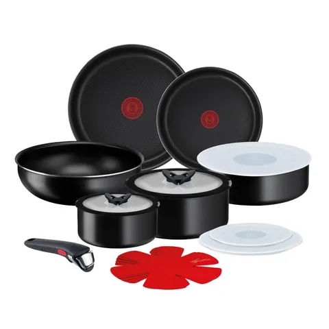 Lagostina Ingenio Essential Plus Set di Pentole, Alluminio per Gas e Forno (no