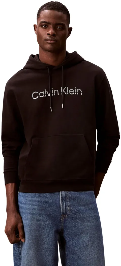 Calvin Klein Felpa con Cappuccio da Uomo LS EU 350Terry LV04LF242G, Nero, XXL
