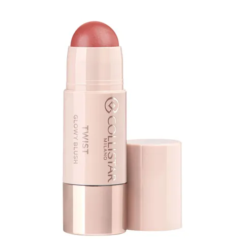 Collistar Twist Glowy Blush Stick Viso Occhi Labbra, Blush in Stick Cremoso 3-in-1 con