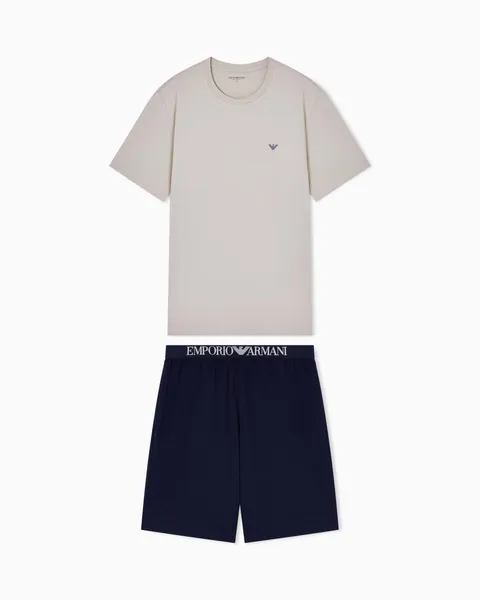 Emporio Armani T-Shirt+Shorts Endurance Pyjama Beige XL