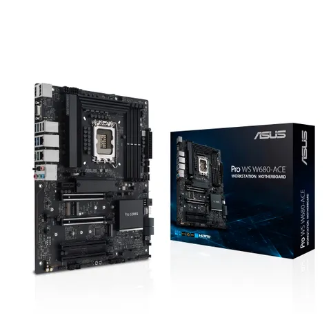 ASUS PRO WS W680-ACE, Scheda Madre Intel ATX, Slot DDR5, Nera