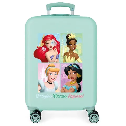 Disney Joumma Princess Valigia da cabina blu 38 x 55 x 20 cm Rigido 2 kg Chiusura a