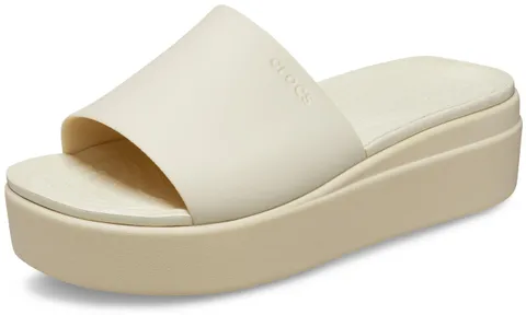 Crocs Donna Brooklyn Slide Ciabatta, Bone, 42/43 EU
