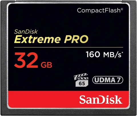 SanDisk Extreme Pro CompactFlash Scheda di Memoria 32 GB, 160 MB/s