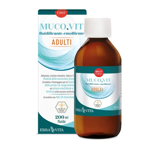 ERBA VITA Muco.Vit Adulti integratore alimentare per il benessere delle vie respiratorie