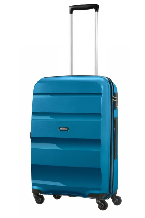 American Tourister Bon Air - Spinner M, Valigia, 66 cm, 57.5 L, Blu (Seaport Blue)