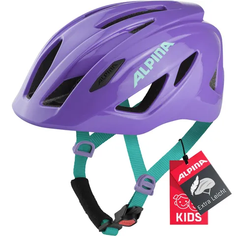 Alpina Unisex - Bambini, PICO casco da ciclismo, purple gloss, 50-55 cm