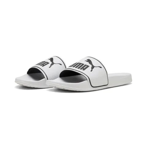 PUMA Leadcat 2.0 H Slide Sandalo unisex, bianco nero, 44, Puma White Puma Black, 53.5 EU