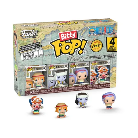 Funko Bitty POP! 4 Pack: One Piece - Nami, Arlong, Nojiko, Mystery Mini Figure - 1 in 6