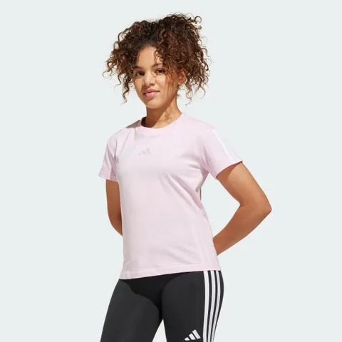 adidas Essentials T-Shirt, T-shirt Bambina, clear pink/white