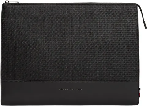 Tommy Hilfiger Th AM0AM14303 - Custodia per computer portatile da uomo, con altri piccoli accessori, colore: nero (nero), taglia unica