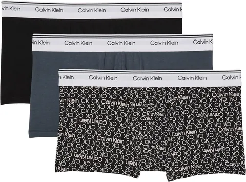 Calvin Klein Uomo Pantaloncini Boxer Confezione da 3 Balance Vita Bassa, Multicolore