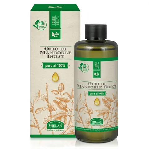 Helan, Olio di Mandorle Puro, Olio di Mandorle Dolci, Idratante, Nutriente
