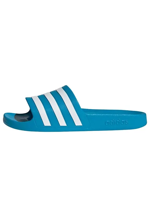 adidas Unisex - Adulto Adilette Aqua Slides, Solar Blue / Cloud White / Solar Blue, 47 EU