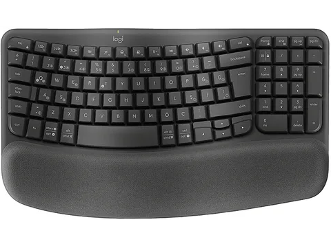 Logitech Wave Keys Tastiera Ergonomica Grafite