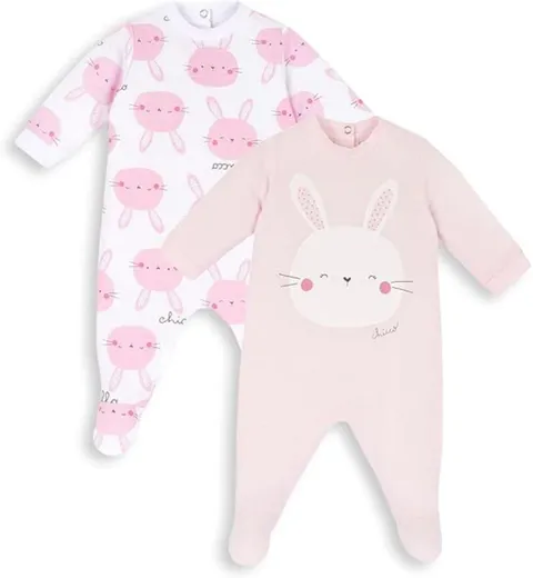 Chicco Set 2 Tutine Bimba Cotone