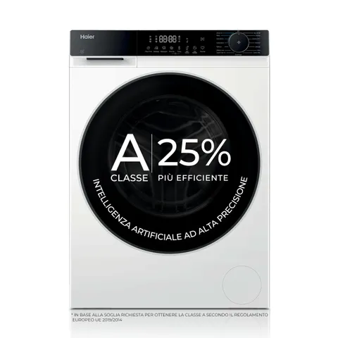 Haier X Serie 5 Lavatrice 9 Kg, Libera Installazione, Carica Frontale, Classe A-25%, 1400
