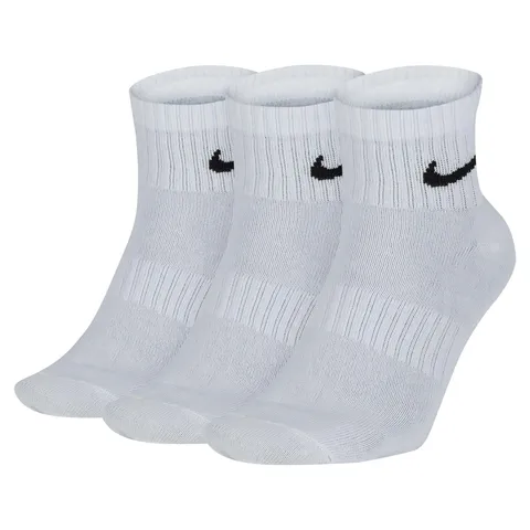 Nike Everyday Lightweight Ankle, Calzini Unisex Adulto, White/Black, S