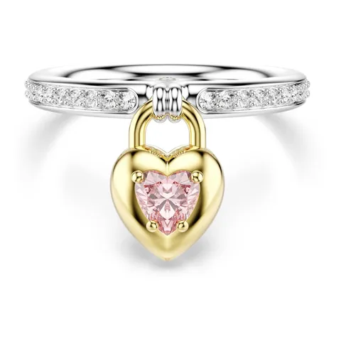 Swarovski Anello con motivo Idyllia, Taglio misto, Cuore, Mix di finiture