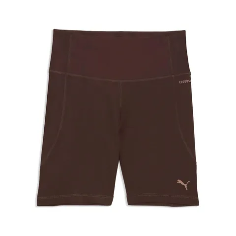 PUMA W Cloudspun Short Tight - HW 6" Marrone Cioccolato