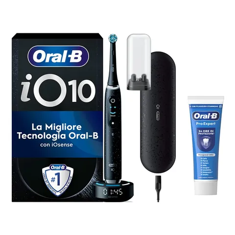 Oral-B iO 10 nero con custodia e dentifricio
