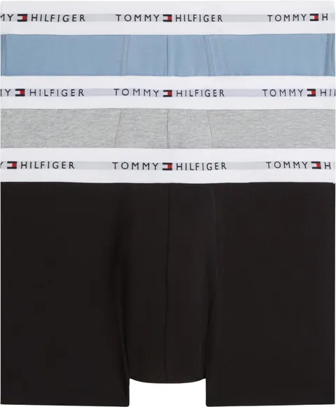 Tommy Hilfiger UM0UM0UM03889 Tronco da Uomo, 3P (Blu Rischio/Nero/Ice HTHR), M