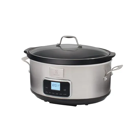 Electrolux Esc7400 Slow Cooker, Pentola Elettrica In Acciaio Inox Per Cottura Lenta Con