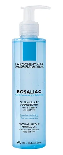 La Roche-Posay Toleriane Rosaliac, Gel Micellare Struccante, Per Pelli Sensibili, Deterge