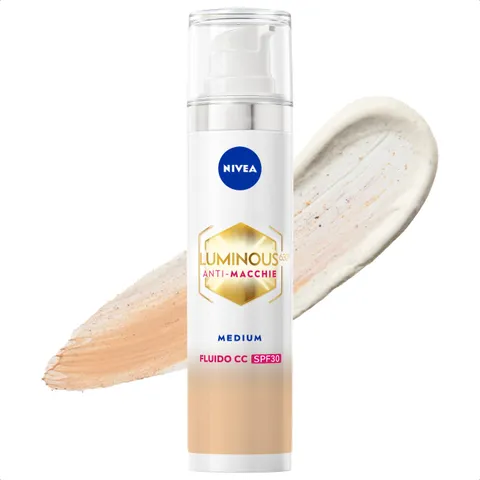 Nivea Luminous630 Fluido CC Cream SPF 30 3-in-1 Medium 40 ml, Crema colorata viso con