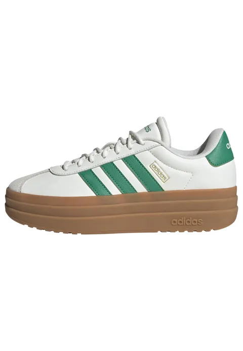 adidas Donna VL Court Bold Shoes, Core White/Court Green/Gold Met., 37 1/3 EU