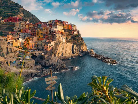 Ravensburger - Puzzle 1500 Pezzi Vista Cinque Terre, Puzzle Adulti 80x60cm