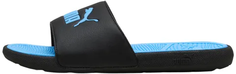 Puma Sandali Unisex Cool Cat 2.0 Slide, Puma Nero Team Azzurro, 39 EU