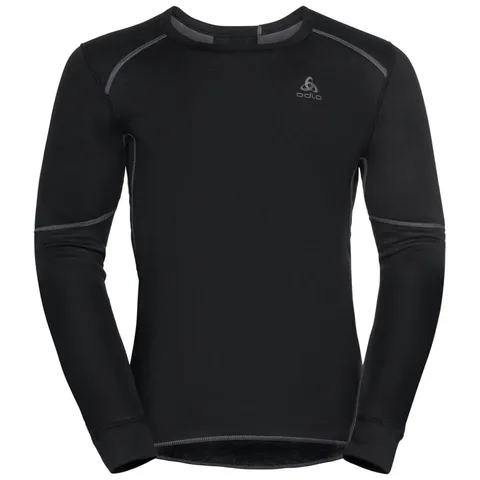 Odlo Uomo Maglietta termica a maniche lunghe Active X-WARM, Black, L